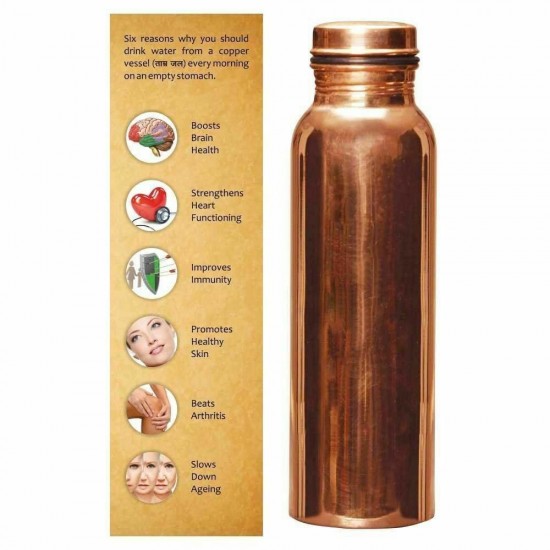 Harness the Power of Pure Copper: Stay Hydrated and Boost Your Health with Our Copper Water Bottle