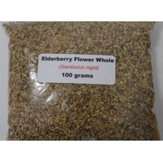  Elderberry FLOWER Cut ORGANIC Loose Dried HERB Sambucus nigra, 50g+