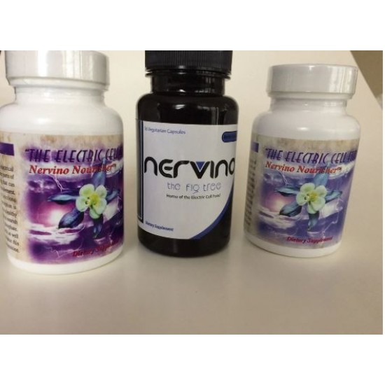 Nervino Electric Herbal Cell Food Compound For the Brain - Originally Create by Dr. Sebi And MAA- 56 Vegetable Capsules