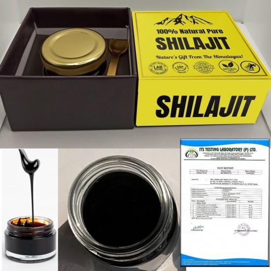 Pure Himalayan Shilajit, Soft Resin, Improves Fertility Female Boost testosterone and sperm in Male