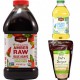 Dr Sebi Approved Alkaline Sweeteners & Sugar Combo Package- Dates Sugar, Organic Raw Blue/Golden Light Blue Agave Amber
