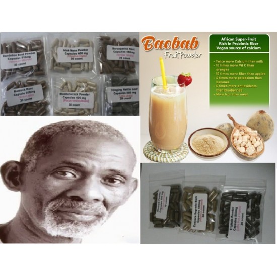 Dr. Sebi Approved 30 Days detox capsules Can help to flush out harmful substances from the body