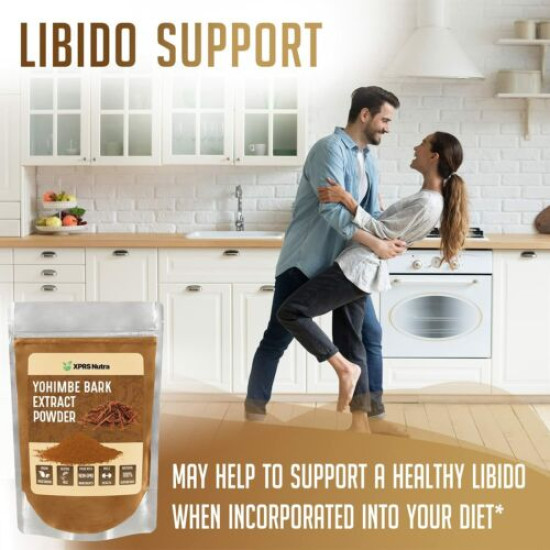 Yohimbe Bark Powder for Men's Health Libido Enhancement Energy Booster