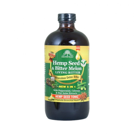 Hemp Seed & Melon Living Bitter contains phytosterols, cholesterol fighting. It is rich in omega 3 and omega 6 essential fatty acids- 16 oz.