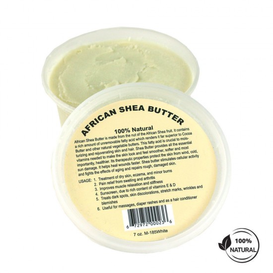 Natural African Shea Butter 100%  From Africa heal cuts and scrapes, soothe skin problems, skin moisture, fight breakouts and anti-aging 4oz