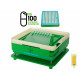 Capsule Filling Machine Size 00 with 100 holes, Filler Tray for Crafting 100 Veggie or Gelatin Empty Capsules