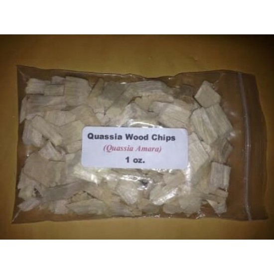 Quassia Wood (Bark) Chips (Quassia amara) Quassia Wood / Cuasia / Bitter Wood/ Hombre Grande 1 oz. 