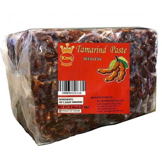 Tamarind Paste Seedless Tamarind, Guaranteed Fresh 14oz or 5lb