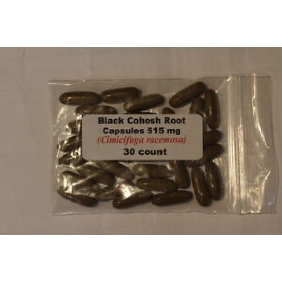 Black Cohosh Root Powder Capsules (Cimicifuga racemosa)   515 mg   30 count