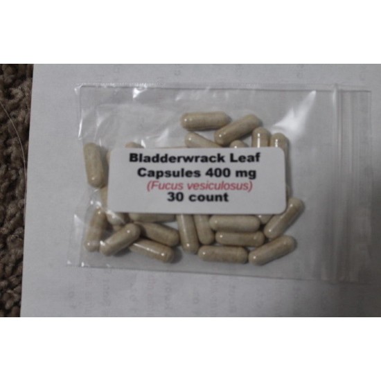 Bladderwrack Powder Capsules  natural source of iodine, proper functioning of the thyroid gland