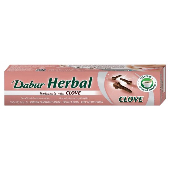 Dabur Herbal Toothpaste With, No Fluoride, No Harmful Chemicals Suitable for Vegans Clove