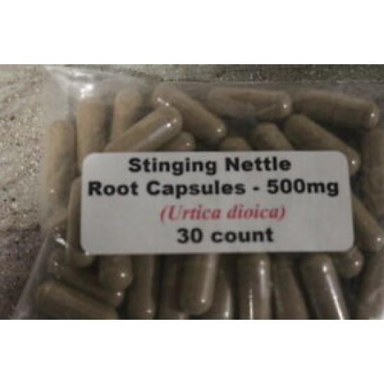 Nettle Root Capsules (Urtica dioica) For Prostate Health 500 mg - 30 count