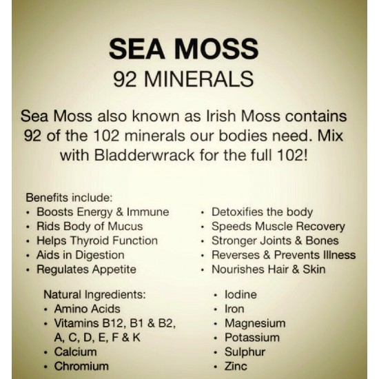   Sea Moss WILDCRAFTED Gift Pack of 3 type Dr. Sebi Approved Sea Moss - Eucheuma type - St Lucia 3 oz