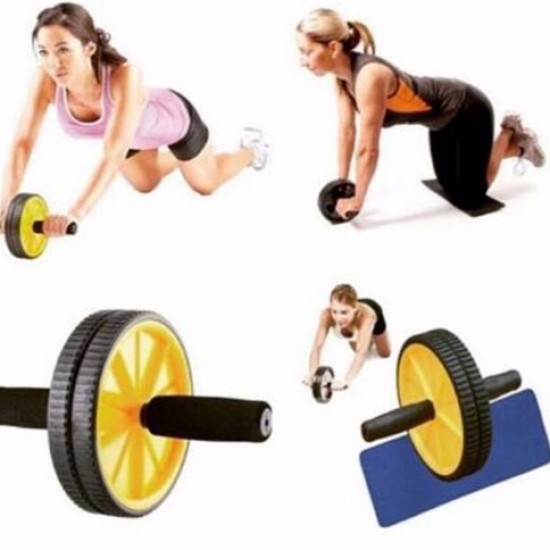 ABS MASTER DUAL WHEEL POWER ROLLER Body Workout Exerciser 