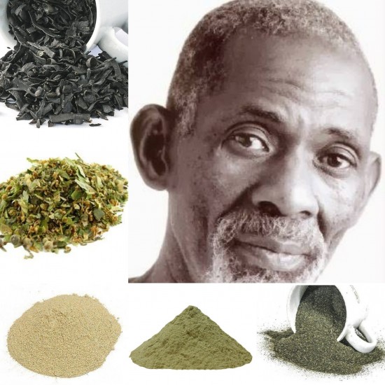 Chlorophyll Green Food Package (Similar to Dr. Sebi’s Green Food Plus) Nopal Powder, Nettle Powder, Linden, Bladderwrack & Sea Moss Powder