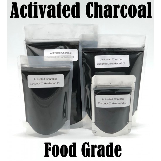 Activated Charcoal Hardwood Powder Organic 100% Natural Food Grade Bulk Teeth Whitening 4 oz.